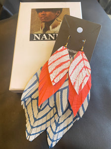 Nandi Reveal Leather Earrings