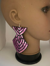 Load image into Gallery viewer, Leather Earrings Tribal Nandi Reveal
